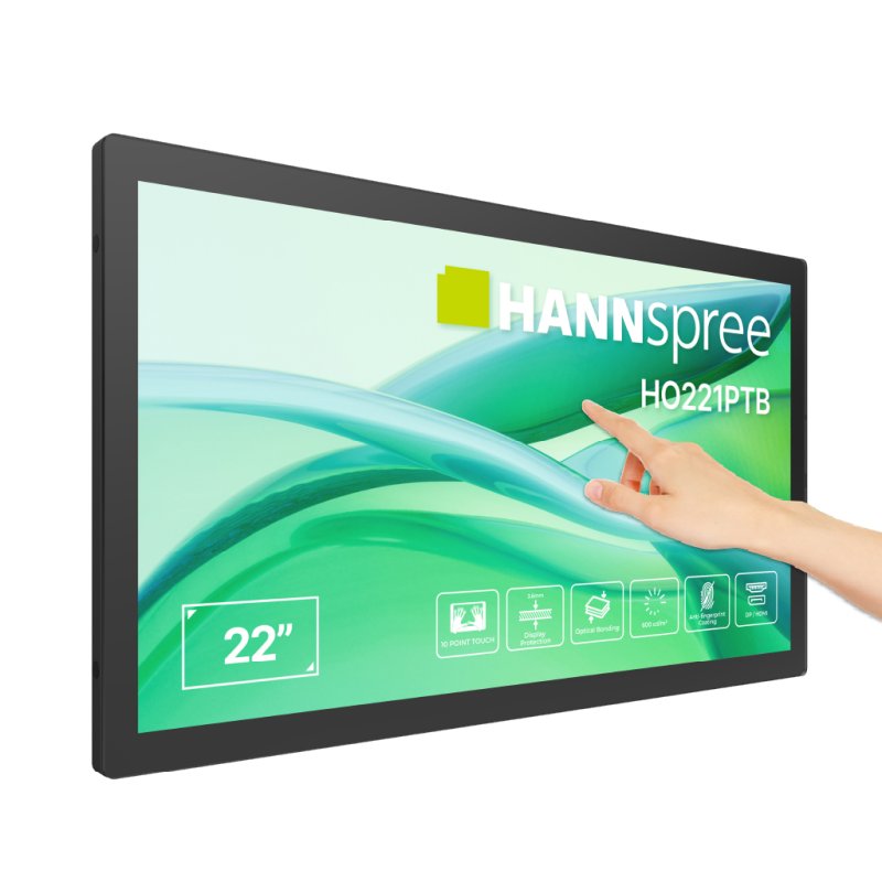 Hannspree HO221PTB Écran d'affichage dynamique Écran plat de signalisation numérique 54,5 cm (21.4") LCD 600 cd/m²