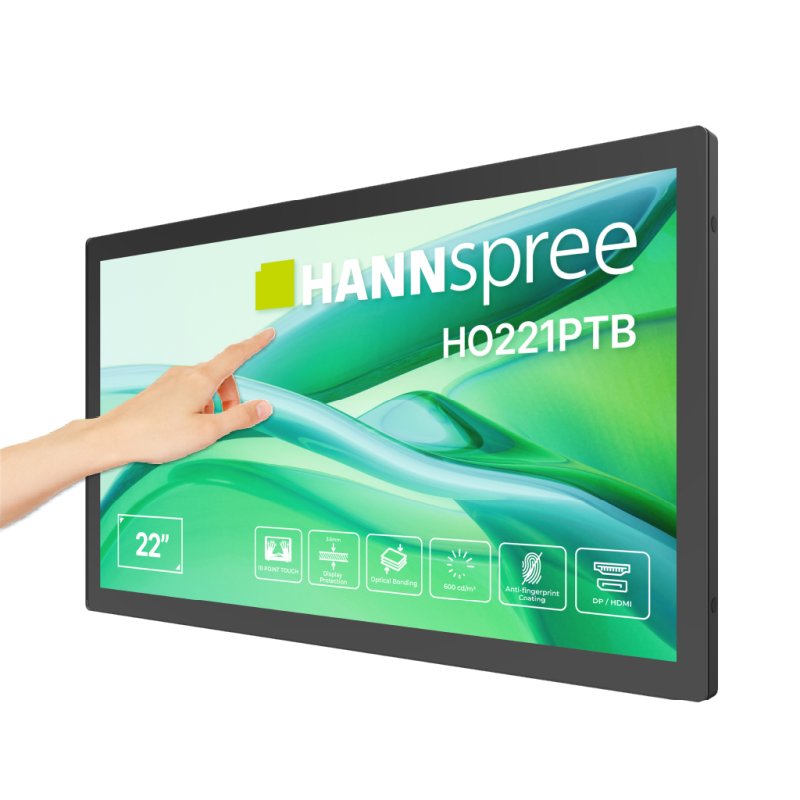 Hannspree HO221PTB Écran d'affichage dynamique Écran plat de signalisation numérique 54,5 cm (21.4") LCD 600 cd/m²