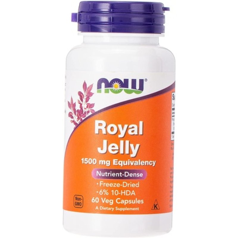 Now Foods Royal Jelly 1500mg Equivalency Capsules 60 Count