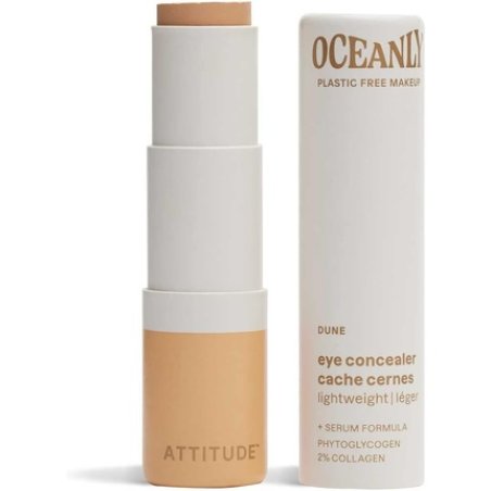 ATTITUDE Oceanly Plastic-Free Light Coverage Under Eye Concealer Stick Titanium Dioxide-Free EWG Verified Vegan Makeup