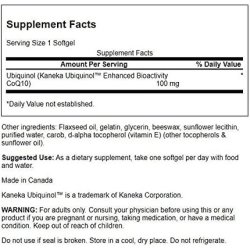 Swanson Ubiquinol 100mg 60 Softgels
