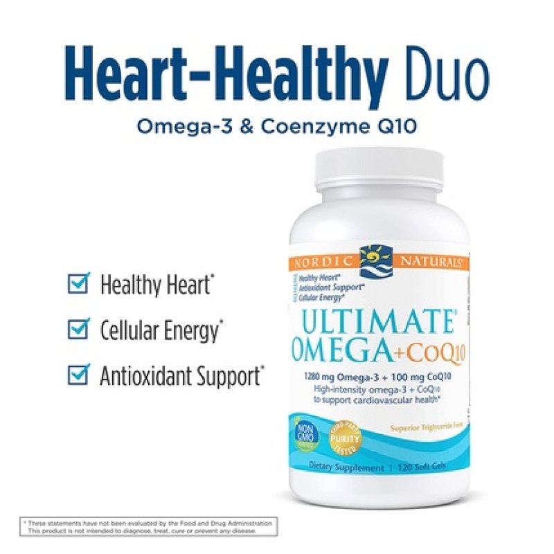 Nordic Naturals Essential Omega CoQ10 1280mg Softgels
