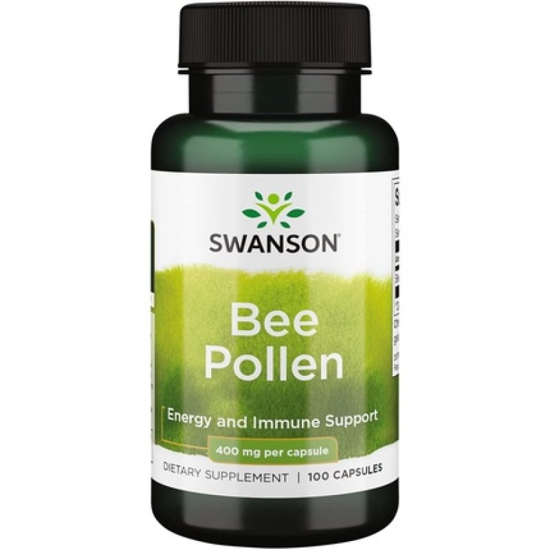 Swanson Bee Pollen 400mg 100 Capsules