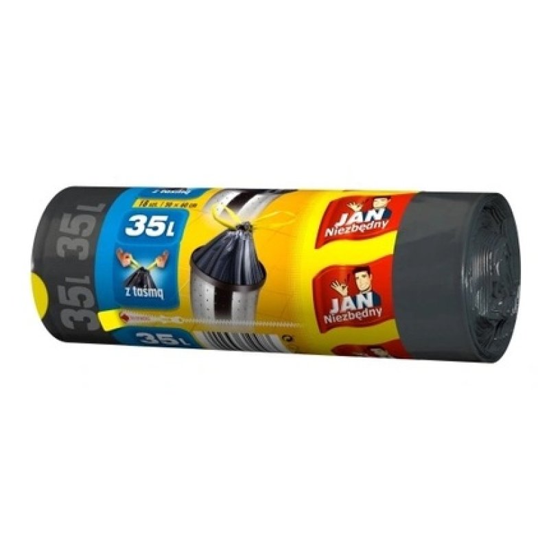 Jan Niezbedny Hd Classic Garbage Bags 35 Liters 18 Pieces