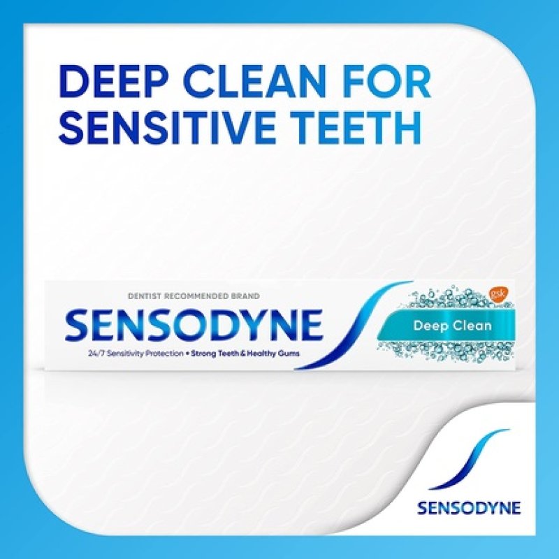 Sensodyne Sensitive Toothpaste Daily Care Deep Clean Gel 75ml