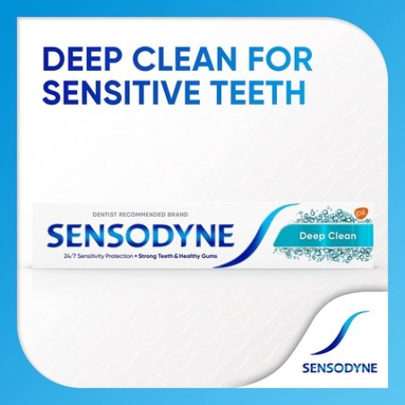 Sensodyne Sensitive Toothpaste Daily Care Deep Clean Gel 75ml