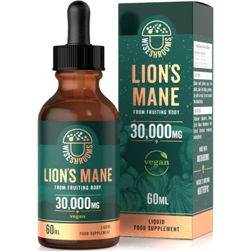 Lion's Mane Supplement Liquid Drops 30,000mg High Strength