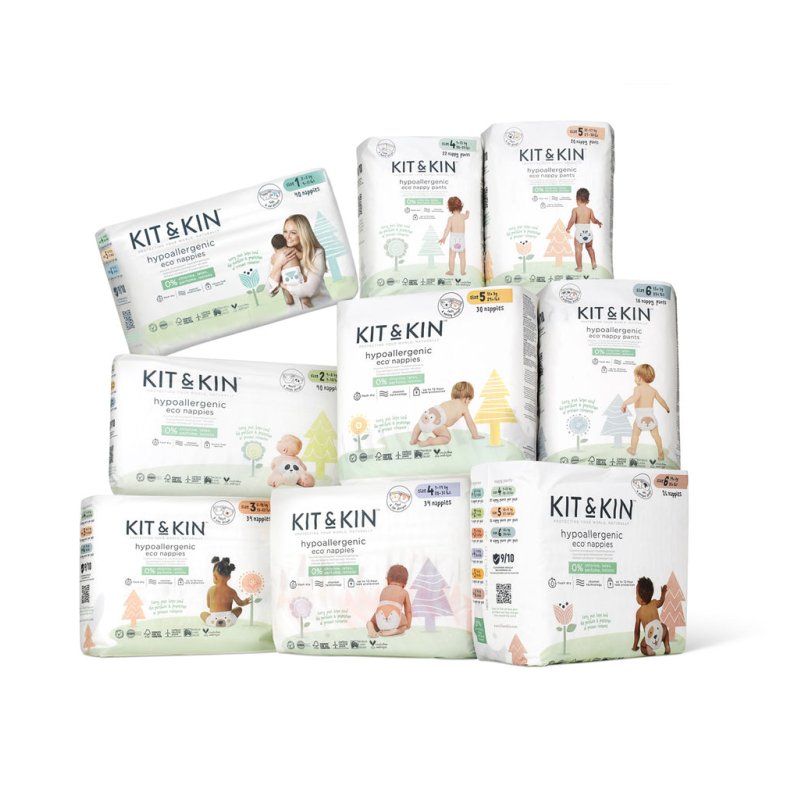 Kit & Kin KKS4NAPPIESFT disposable diaper Boy/Girl 4 34 pc(s)