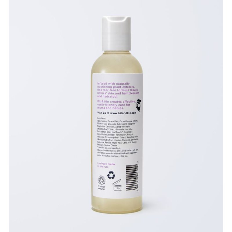 Eco& Kit & Kin Organic 2in1 Body And Hair Wash For Babies 250 Ml
