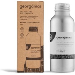 Georganics Activated Charcoal Oil Pulling Mouthwash 100ml