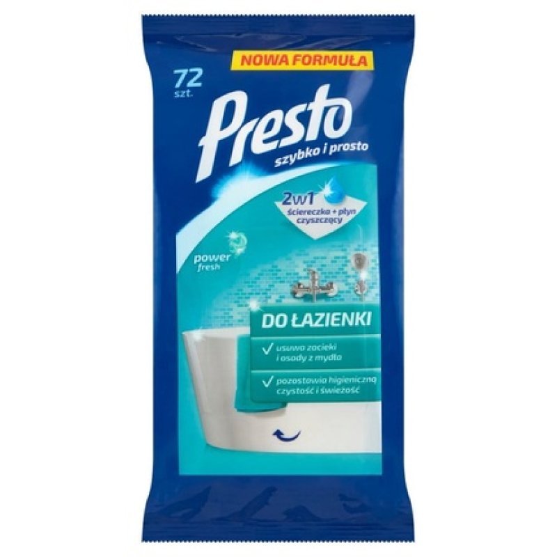 Harper Presto Moist Towelettes 72 Pieces For Bathroom 12
