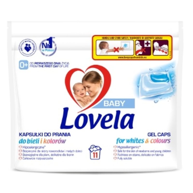 Lovela Baby Laundry Capsules For Whites And Colors 11 Pieces