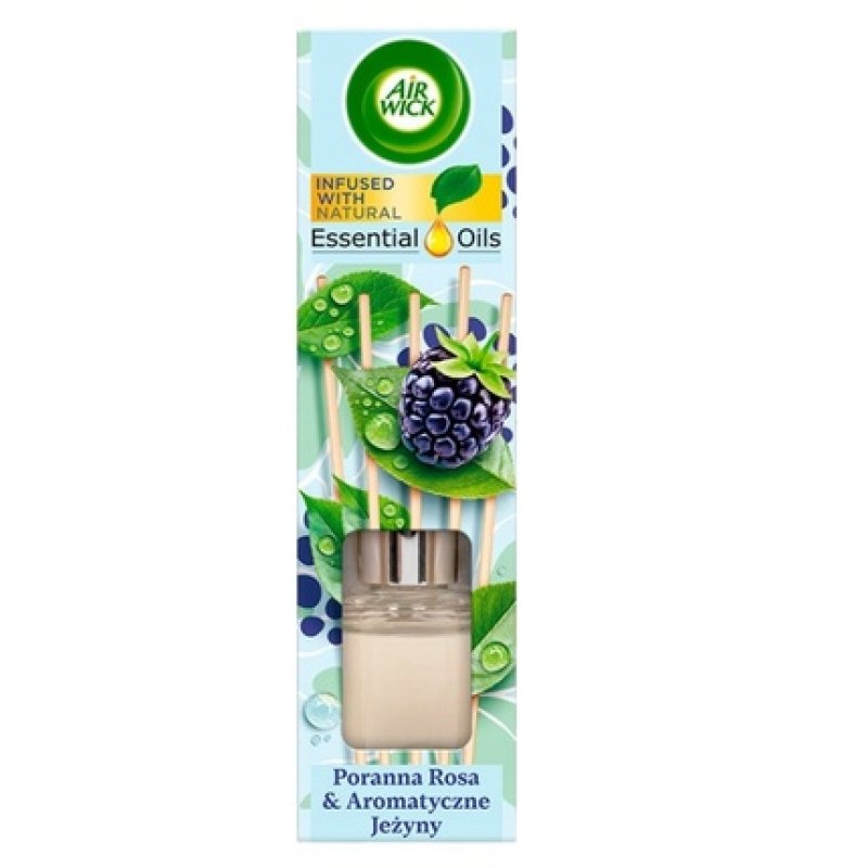 Air Wick Essential Oils Fragrant Reed Diffuser Morning Rose And Aromatic Blackberries 40ml