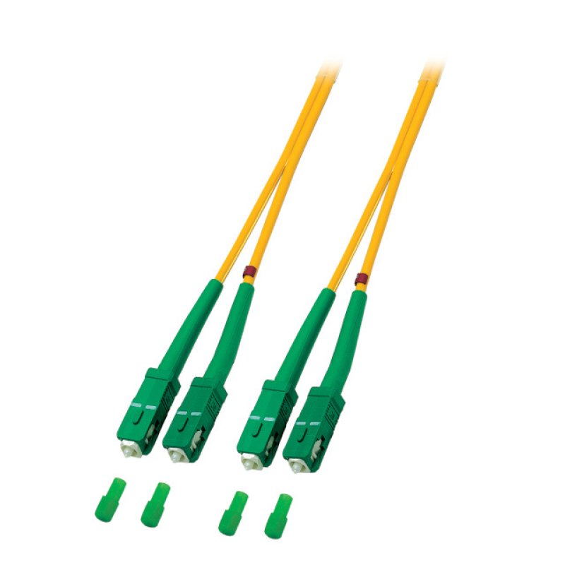 EFB Dupl. Patchkabel SC/APC-SC/APC9/125 OS2 LSZH 3mm 0.5m Y