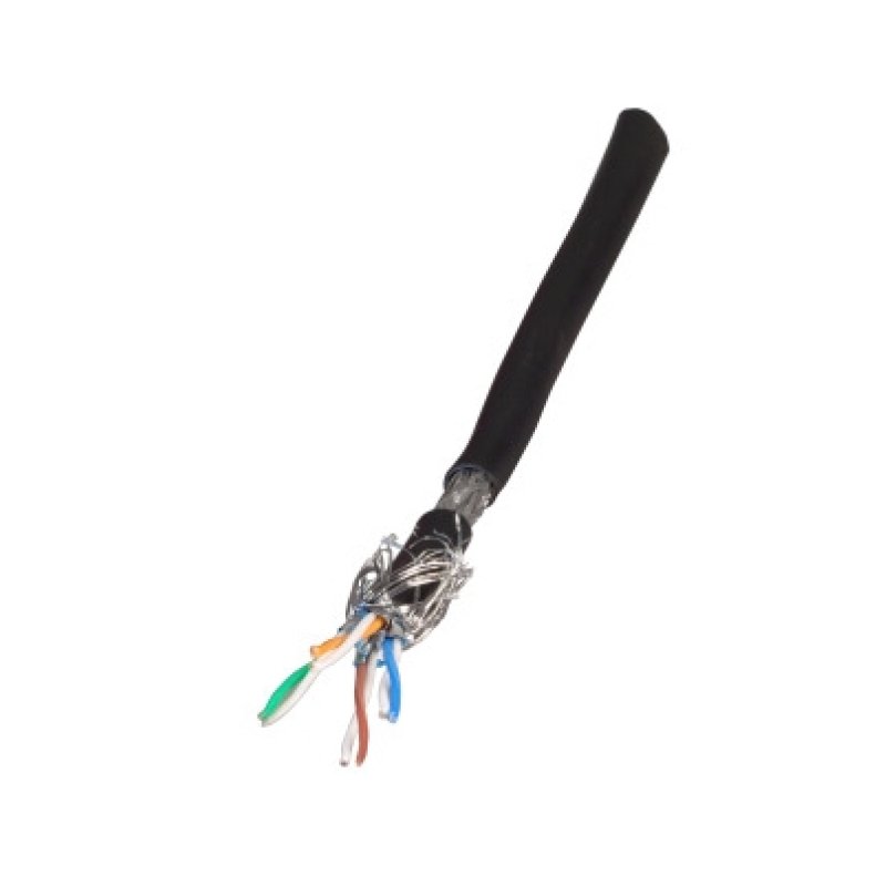 EFB Rohkabel Cat7 S/FTP LSZH 100.00m Ring schwarz