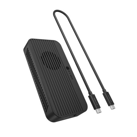 IB-1980M-80G M.2 NVMe SSD Gehäuse (schwarz, mit integriertem Lüfter)