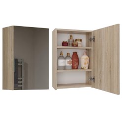 Topeshop POLA 1DL SONOMA armoire de rangement de salle de bain Chêne, Bois