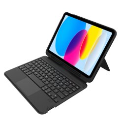 Geckocovers Bluetooth Tastaturschutzhülle Cactus Leather für iPad 2025 (11th Gen) / iPad 2022 (10th Gen), QWERTZ