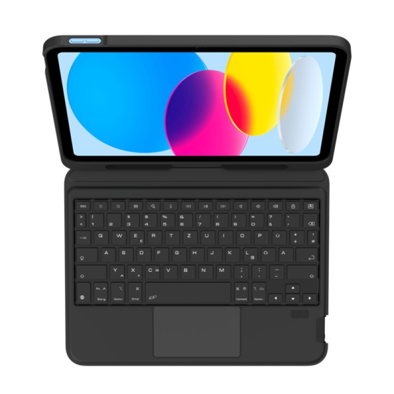 Geckocovers Bluetooth Tastaturschutzhülle Cactus Leather für iPad 2025 (11th Gen) / iPad 2022 (10th Gen), QWERTZ