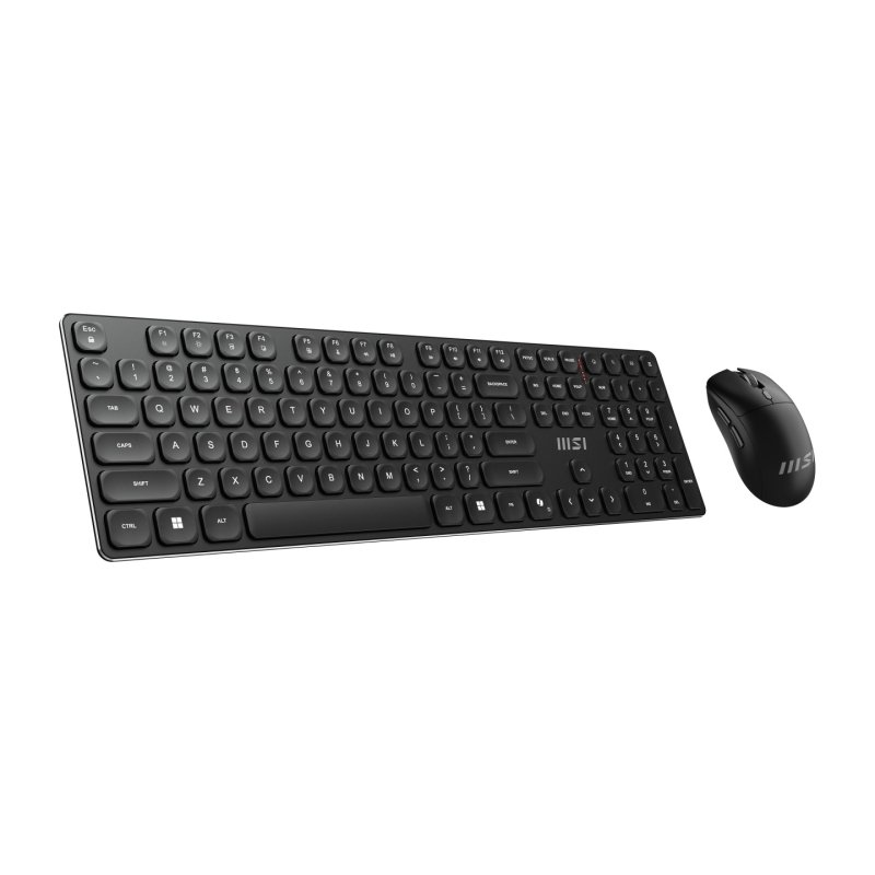 MSI FORGE K210 WIRELESS COMBO keyboard Mouse included Home/Office USB QWERTY US English Black