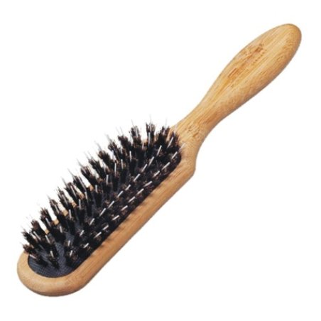Comair 7000765 Bambooline Square Blow-Dry Board Brush 6-Row Wild Boar Bristles