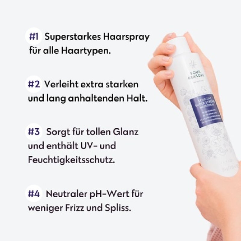 NO NOTHING Extra Strong Hair Spray Silicone & Fragrance Free Non-Greasy Hair Spray for Men and Thin Hair New Packaging