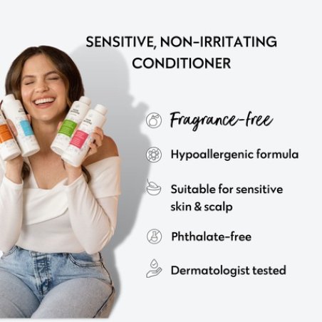 No nothing Very Sensitive Repair Conditioner 100% Vegan Hypoallergenic Fragrance Free Paraben Free 10.15 oz