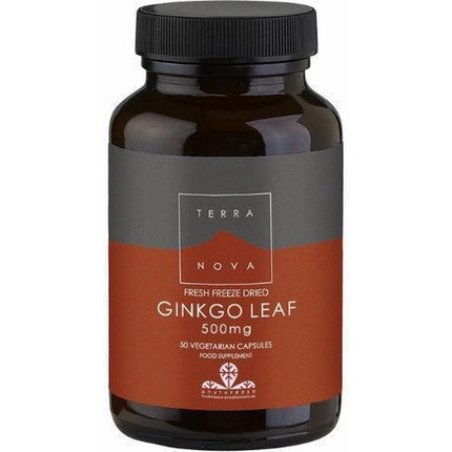 Terranova Ginkgo Leaf 500mg Dietary Supplement For Strong Memory 50 Capsules