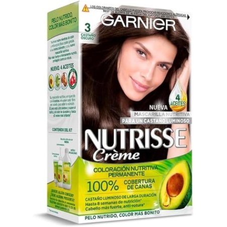 Garnier Permanent Colour Cream Nutrisse Cream 330 Dark Chestnut