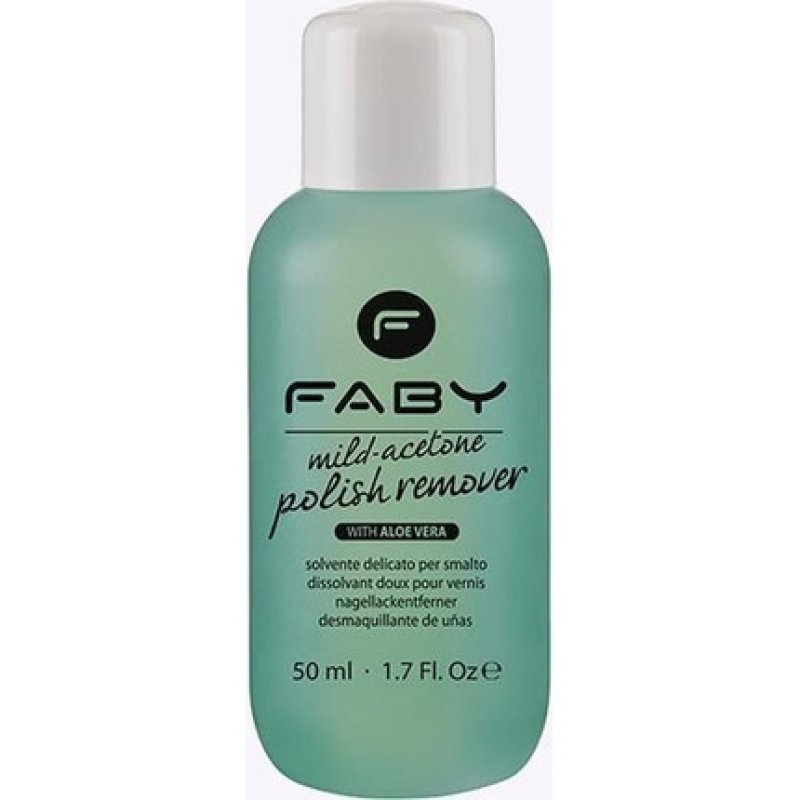 Faby Mild Acetone Polish Remover With Aloe 125 Ml