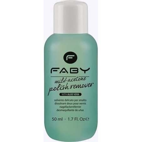 Faby Mild Acetone Polish Remover With Aloe 125 Ml
