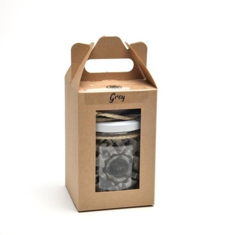 Soap & Gifts Giftset Pot & Cord Soap Grey