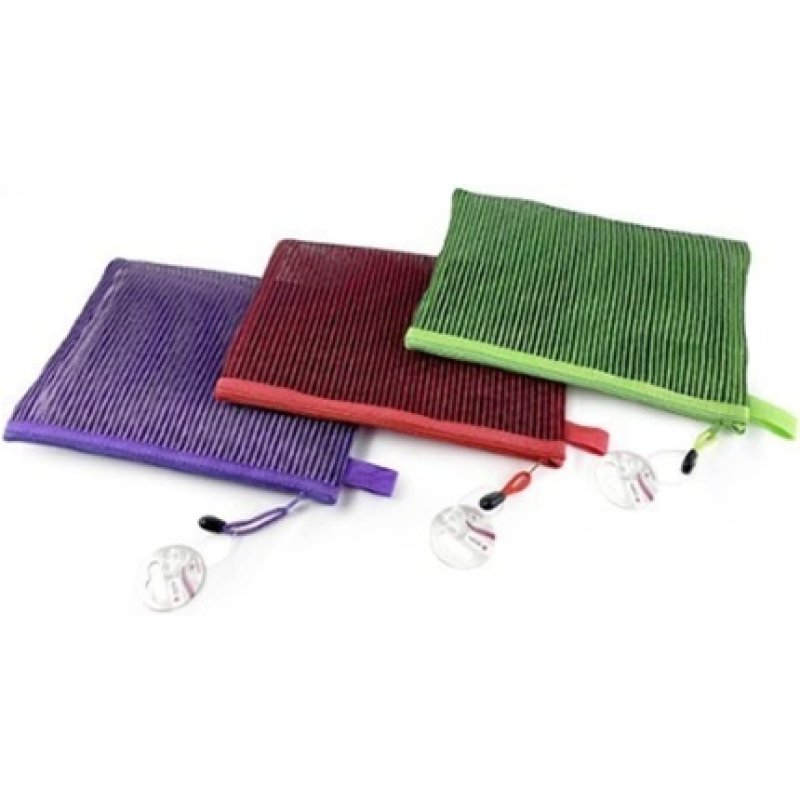 Essie Small Colored Mesh Bathroom Bag Glam Setablue 59464