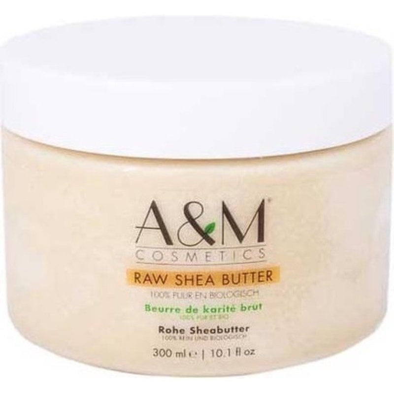 A&M Raw Shea Butter Jar 300ml Nourishing Body Butter