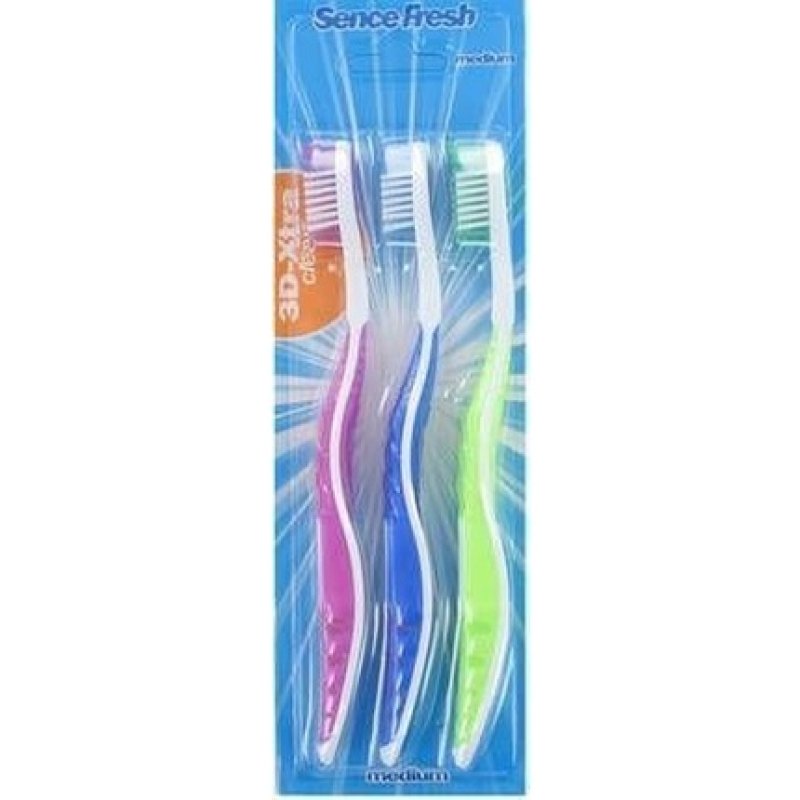 Sence Fresh Toothbrush Sence Fresh 3d Extra Clean Medium