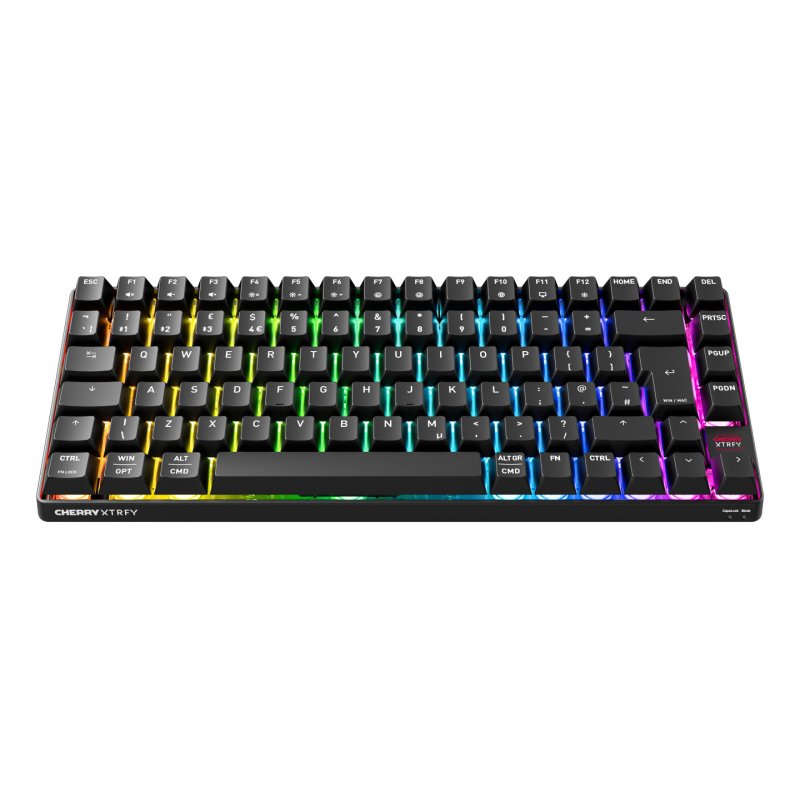 CHERRY XTRFY K33 Compact Wireless clavier Gaming USB RF Wireless Bluetooth QWERTY Anglais britannique Noir
