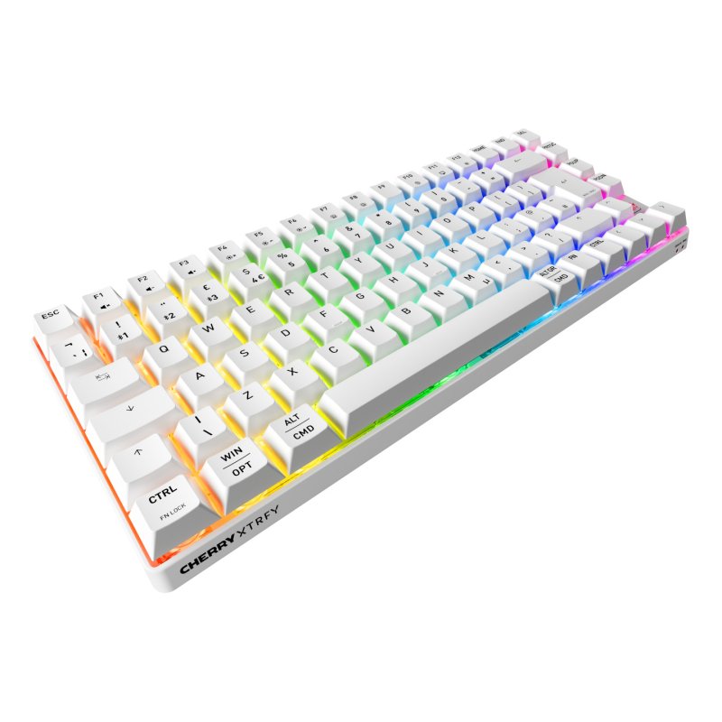 CHERRY XTRFY K33 Compact Wireless keyboard Gaming USB RF Wireless Bluetooth QWERTY UK English White