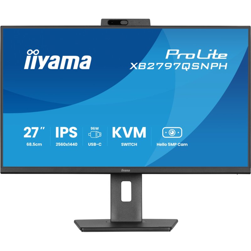 iiyama ProLite XB2797QSNPH-B1 27IN IPS LCD 4MS 2560X1440 350CD/M2 HDMI/DP/USB 2 computer monitor 68.6 cm (27") 2560 x