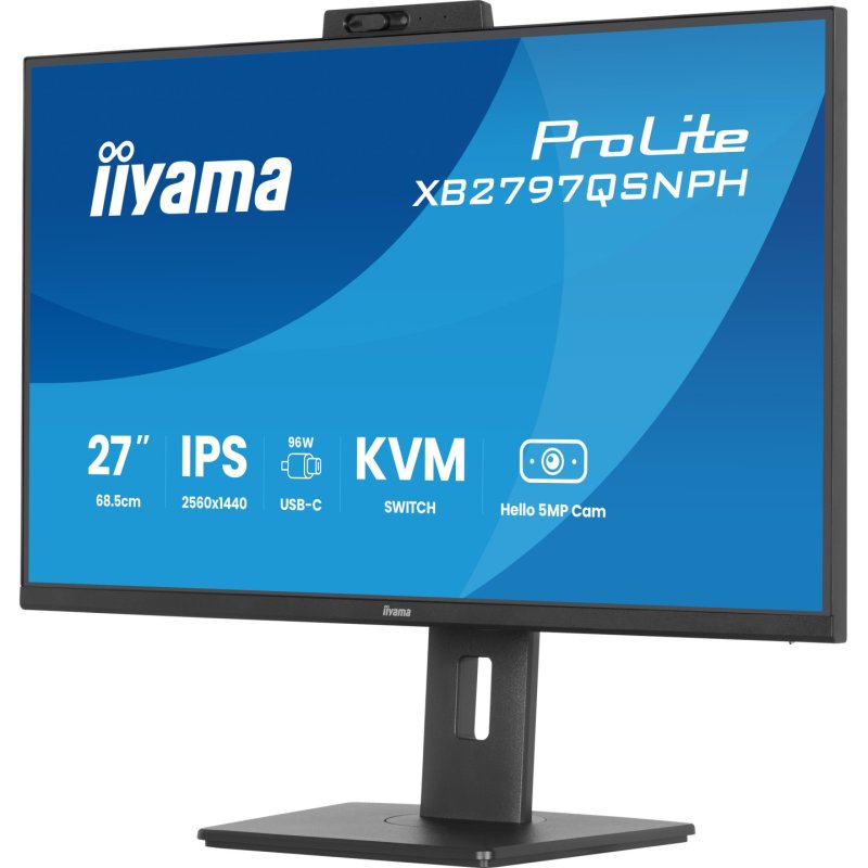iiyama ProLite XB2797QSNPH-B1 27IN IPS LCD 4MS 2560X1440 350CD/M2 HDMI/DP/USB 2 computer monitor 68.6 cm (27") 2560 x