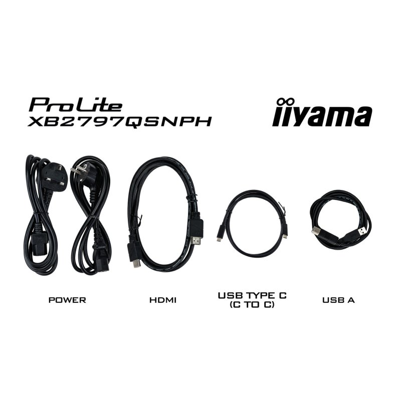 iiyama ProLite XB2797QSNPH-B1 27IN IPS LCD 4MS 2560X1440 350CD/M2 HDMI/DP/USB 2 computer monitor 68.6 cm (27") 2560 x