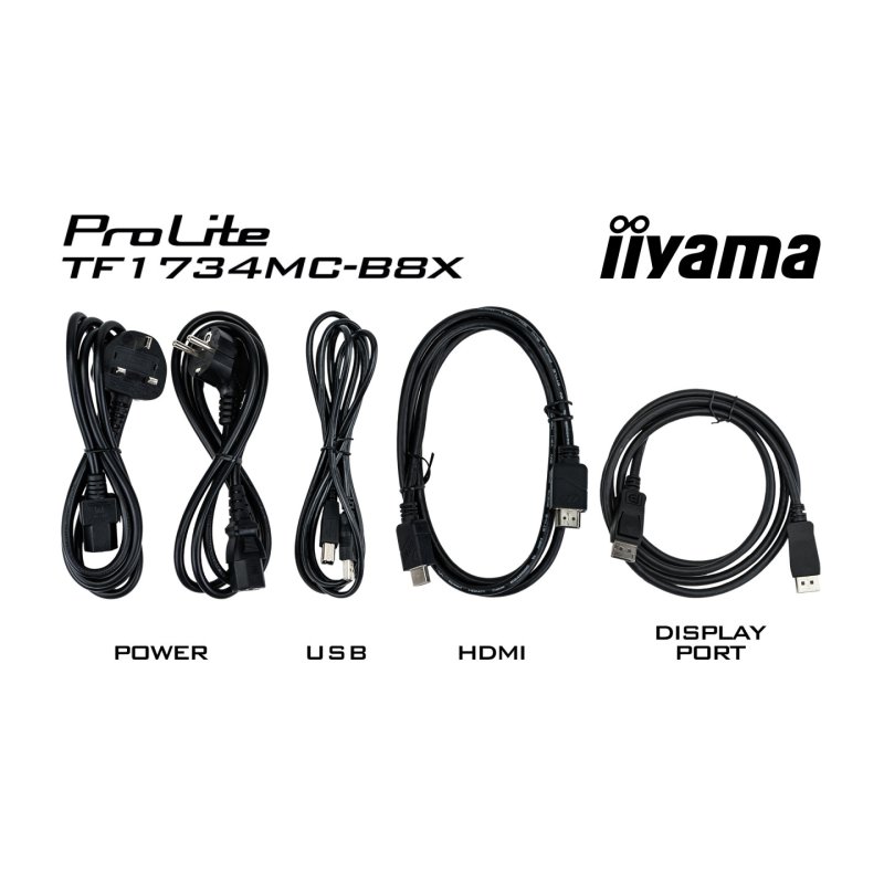 iiyama ProLite TF1734MC-B8X écran plat de PC 43,2 cm (17") 1280 x 1024 pixels Écran tactile