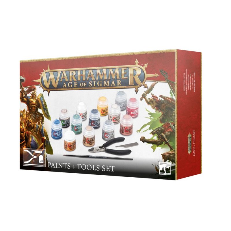 Warhammer Age Of Sigmar - Paints Tools Set