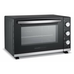 KitchenChef KC-FOUR38-1 oven 38 L 1800 W Black, Stainless steel