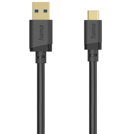 Hama 00202006 USB cable USB 3.2 Gen 1 (3.1 Gen 1) 1.5 m USB A USB C 5 Gbit/s Black