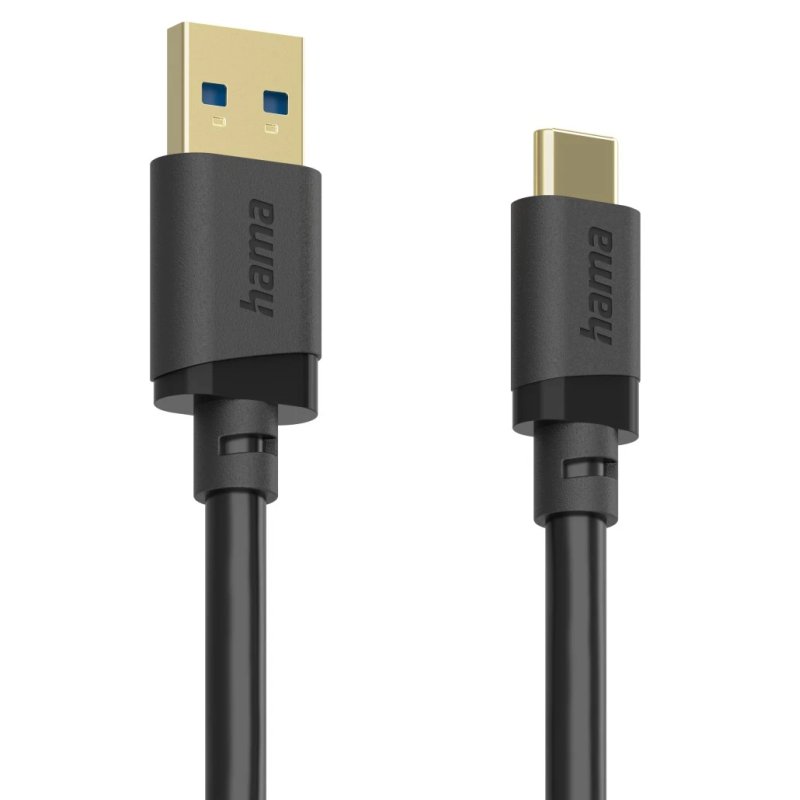 Hama 00202006 USB cable USB 3.2 Gen 1 (3.1 Gen 1) 1.5 m USB A USB C 5 Gbit/s Black