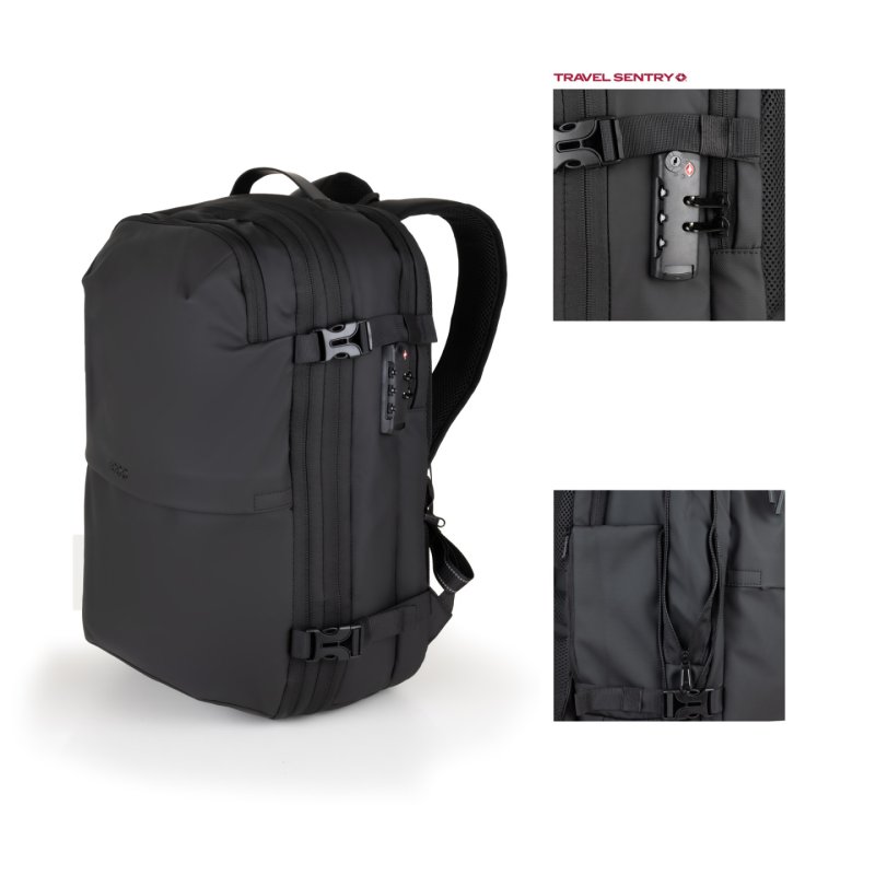 Sac à Dos Ordinateur Portable et de Voyage Tooq 17"max (Noir)