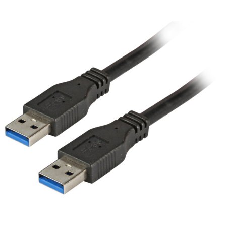 EFB USB3.0 Anschlusskabel A-A,St.-St.,1.0m,schwarz,Premium