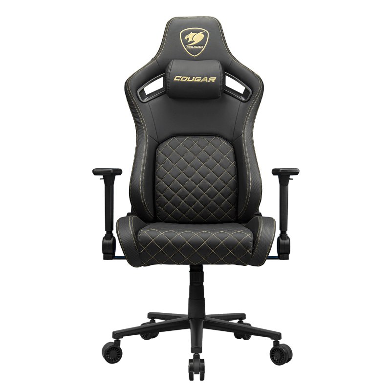 COUGAR CGR-DFL-GLB Siège de jeu sur PC Siège capitonné Noir, Or