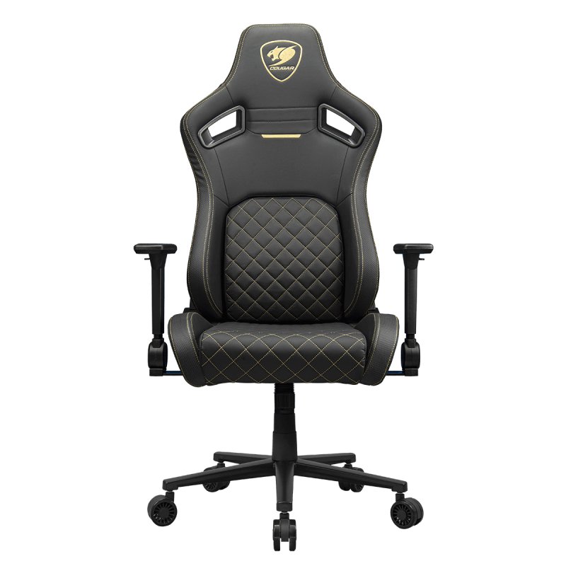 COUGAR CGR-DFL-GLB Siège de jeu sur PC Siège capitonné Noir, Or