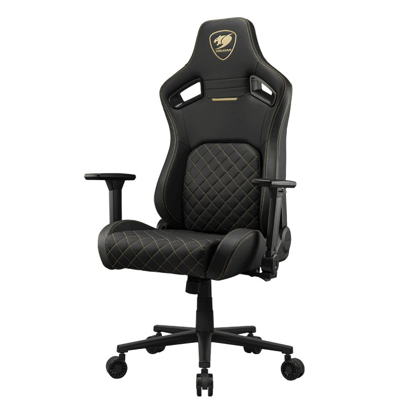 COUGAR CGR-DFL-GLB PC gaming chair Upholstered padded seat Black, Gold